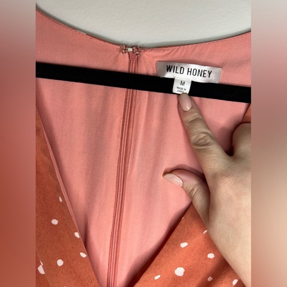 Wild Honey - Polka Dot Mini Dress - Size Medium - Picture 7 of 10